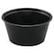 Dart Polystyrene Portion Cups, 2oz, Black, PK2500 P200BLK - alternate 1